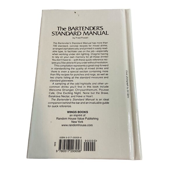 The Bartenders Standard Manual Hardcover Fred Powell - Picture 3 of 9